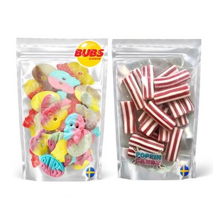 스웨덴 젤리 스웨디시 캔디 BUBS 믹스 MIX 대용량 BUBS 500g+람보 250g, 1개, 750g