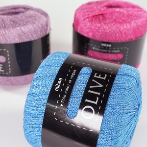 올리브/털실/뜨개실/손뜨개/의류용실/여름실 프랜즈얀, 17 금사골드, 1개