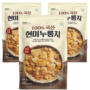 일일곡식 국산 현미 누룽지, 800g, 3개