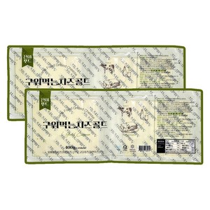 다쓴다 쫄깃한 덴마크 구워먹는치즈 캠핑요리 자연치즈 400g, 2개
