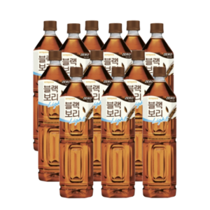 하이트진로 블랙보리 라이트 제로칼로리, 1.5L, 12개