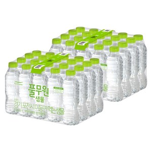 풀무원샘물 무라벨, 330ml, 40개