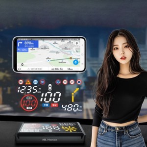 만도 HUD T 카카오 맵 GPS 아리아 헤드업디스플레이 네비게이션 음성인식 전화걸기, 1개