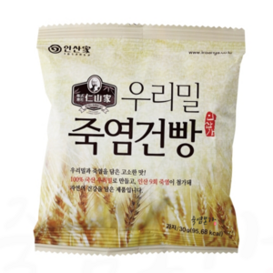 인산가 죽염 건빵 30g x 50개 죽염본가 인산죽염 / 두박스 구매시 + 죽염믹스커피1봉 + 죽염아메리카노1봉 + 죽염천마차1봉 + 죽염약콩두유1팩 증정, 2개