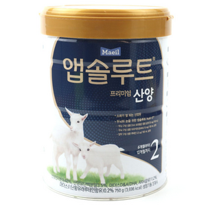 앱솔루트 프리미엄 산양 분유 2단계, 750g, 2개