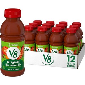 V8 저나트륨 오리지널 100% 야채 주스 1.9L(64온스) 병, 64 Fl Oz (Pack of 6), 1개, 1ml