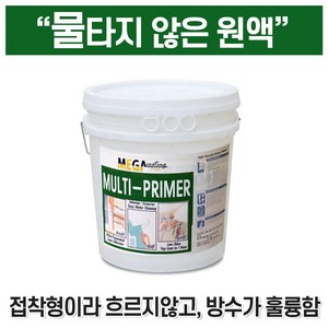 멀티 프라이머 19L 고점도 고접착 방수 메가코트 수성바인더 젯소 하도 대신 원액, 백색, 1개