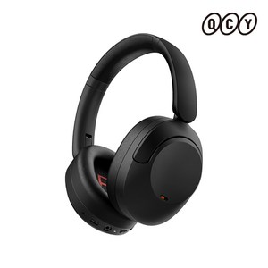 QCY H4 ANC APP 오디오 노이즈 캔슬링 블루투스 헤드셋, 블랙, QCY-H4 ANC APP HEADSET