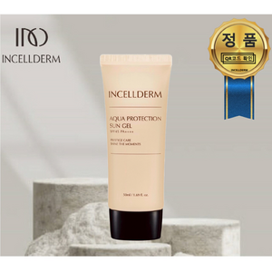 [-정품- INCELLDERM] 인셀덤 / 당일발송 - 아쿠아 프로텍션 선젤 (50ml) / 선크림 SPF50+ PA++++ 자외선완벽차단 [정품아닐시 1000%보상], 1개, 50ml