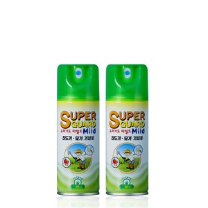 모기퇴치제 살인진드기약 진드기모기기피제 슈퍼가드 마일드 에어로솔 200ml x 2개 해충기피제