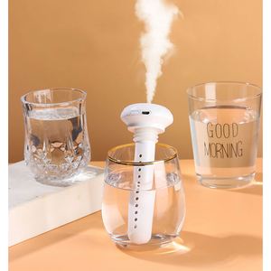 촉촉이디엇 생수병 미니 가습기 KC인증 생수병 가습기 사무실 USB, 화이트