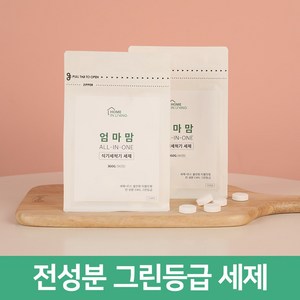 엄마맘 식기세척기 세제 올인원 린스 올인원 식세기 타블렛 90개 유팡 젖병세척기 호환, 360g, 1개