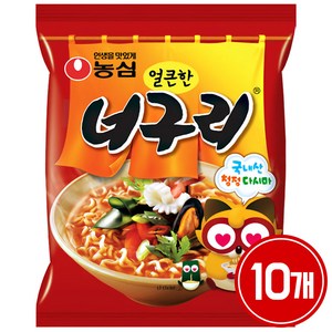 너구리 얼큰한 맛 120g, 10개