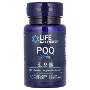 라이프 익스텐션 Life Extension PQQ Caps 캡스 20 mg 채소 캡슐 30정, 2개