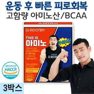 아미노산 보충제 근육 회복제 아미노산 영양제 필수아미노산 디스이즈 아미노 조원희 운동 BCAA 사은품 증정, 67.5g, 3개