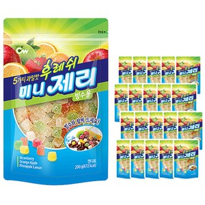 청우식품 후레쉬 미니제리 200g 팥빙수재료, 24개