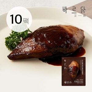 바르닭 소스품은 닭가슴살 사천짜장맛, 100g, 10개