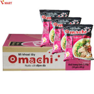 Vmat 베트남 오마치 돼지갈비맛 Omachi Suon 박스 1box, 30개