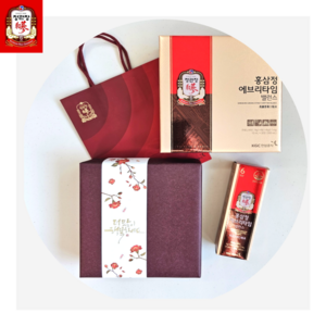 정관장 홍삼정 에브리타임 밸런스 30포 감사 띠 포장 쇼핑백 백화점 선물세트, 자색, 1개