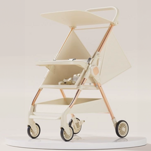 3.4kg 기내반입 가능 기내용 휴대용 여행용 초경량 포켓 유모차 트라이크, 베이지
