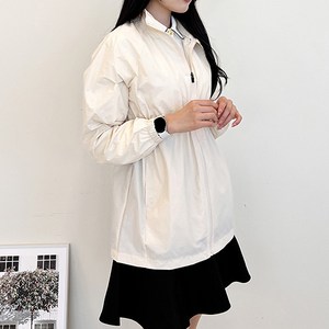 여성 봄 가을 아노락 골프바람막이 롱 골프자켓 빅사이즈