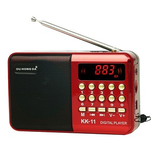 비투비돔 올인원 MP3플레이어+소형 라디오+휴대용 스피커