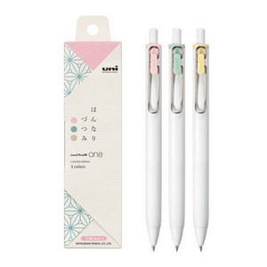 uni 유니볼 유니볼원 테이스트컬러 3색세트 한정판 리미티드, 0.38mm B세트, 0.38mm-B세트