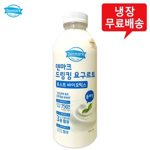 덴마크 드링킹요구르트 플레인 750mLx5병/대용량/무배, 5개, 750ml