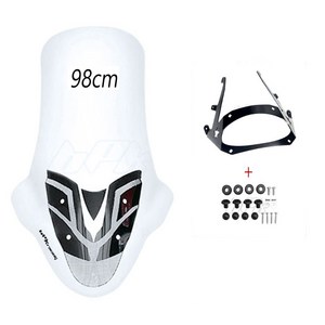 BPK 19- 20년 PCX 롱스크린+브라켓볼트세트 98CM 대왕 롱롱 윈드스크린 바람막이 방풍 튜닝 커버, 1세트
