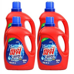 파워크린웰 3L 겔타입 강력세척 액체세제, 4개, 3kg