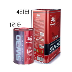 울버 울트라텍 플러스 C2 C3 5W30 AECA 독일 정품 수입 합성유 가솔린 디젤 LPG Wove UltaTec PLUS, 1개