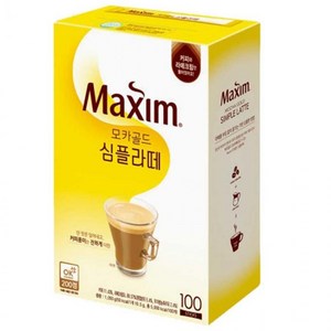 맥심 모카골드 심플라떼 커피믹스 100T, 100개입, 1개