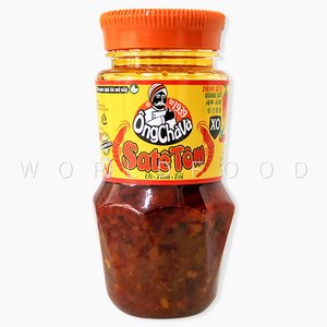 WORLDFOOD 베트남 옹차바 사테똠 고추기름 ONGCHAVA SATE TOM 90g, 90ml, 1개