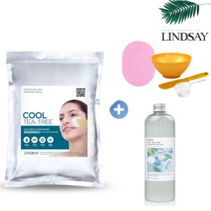 린제이 티트리 대용량 모델링팩 풀세트 (모델링팩+앰플+팩도구 세트)해면, 티트리1kg+보습앰플+팩도구, 1세트, 1개입