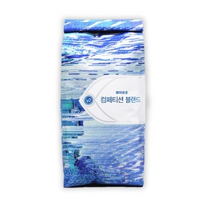 웨이브온 컴페티션 블랜드 원두커피 1kg 강배전 원두, 핸드드립 & 커피메이커 분쇄, 1개