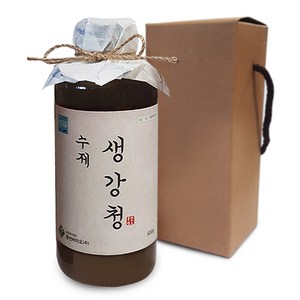 수제 생강청 600g | 국내산 생강 무설탕 조청 원액 진액 생강차, 1개입, 1개