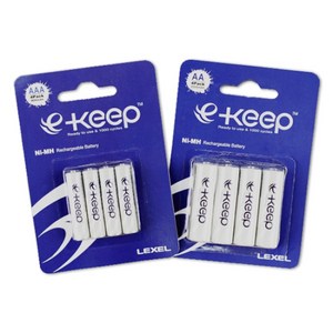 [LEXEL BATTERY] [충전지] 렉셀 e-keep [900mAh/AAA형/4알], 1개, 4개입