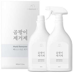 파인플레이스 곰팡이제거제 빠르고 쉬운제거, 800ml, 2개