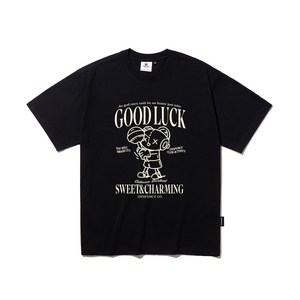 디스펑트 GOOD LUCK 티셔츠 (BLACK)