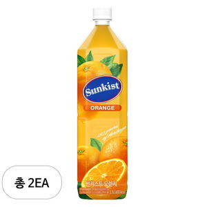 썬키스트 오렌지주스, 1.5L, 2개