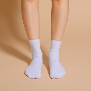 바른양말 기본 무지 중목양말 10켤레 세트