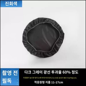 천장 형광등 조명 눈부심 방지 전등 가리개 커버, 짙은회색 원형 (11-17cm) 빛 60%차단