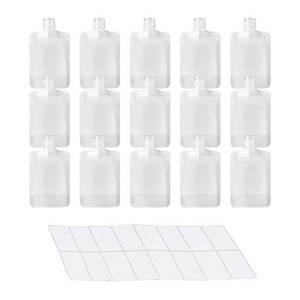 생활친구 여행용 소분파우치 15p+ 네임텍, 15개, 50ml(네임텍포함)