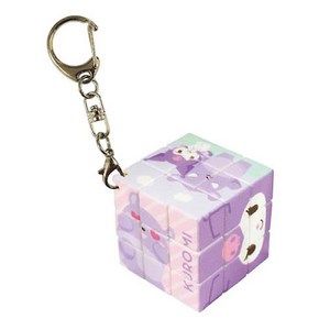 산리오 쿠로미 퍼즐큐브 열쇠고리 키링, 1개, 혼합색상