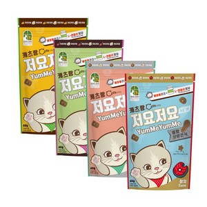 캐츠랑 저요저요 고양이 보양간식 4종 콤보 60g, 닭고기. 양고기. 연어. 참치, 5세트