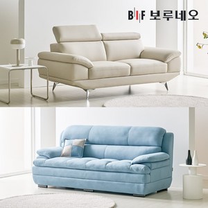 보루네오 소파 쇼파 가죽 아쿠아텍스 패브릭 스툴 모듈 카우치 코너형 거실 1인용 3인용 4인용, 10) 앙제Po 3인용+스툴, 아이보리