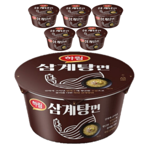 하림 삼계탕면 컵 107g, 6개