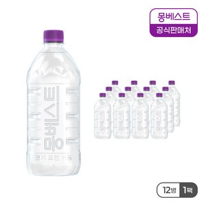 몽베스트 위드어스 무라벨 생수, 1L, 12개