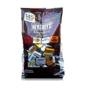 HERSHEY'S Heshey's Nuggets 허쉬 너겟 어쏘트먼트 초콜릿 1.47kg 145개입, 1개