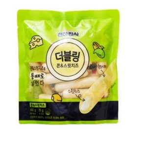 천하장사 더블링 콘&스윗치즈 소시지, 400g, 2개
